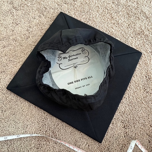 Black Graduation Cap - Picture 2 of 3